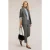 Motivi Structured Single-breasted Jacket In Textured Fabric Grey