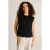 Ivy Beau gestreepte blouse zwart