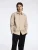 SELECTED Overhemd  mokka / lichtlila