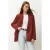 TRENDYOLMİLLA Dames Bordeaux Effen Lang Oversized Blazers
