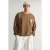TRENDYOL MAN Heren Bruin Bloemen Lang Oversized Sweatshirts