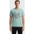 No Excess T-shirt Crewneck Melange Chest Print Ice