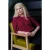 Fara katoenen vest in wijnrood