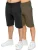 Kruze | Herren-Fleececshorts 2er-Pack