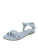 FREUDE Sandalen met riem ‘Asti’  lichtblauw