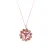 Luxenter ketting in metaallegering en multicolor zirkonia, afgewerkt in 18k roségoud – Casil