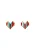 MYMO Oorbellen  blauw / rood / wit