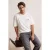 TRENDYOL MAN Heren Ecru Slogan Lang Oversized T-shirts