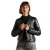 Klassiek leren dames bikerjasje Superdry