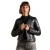 Klassiek leren dames bikerjasje Superdry