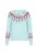 IZIA Trui  aqua / rood