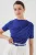 Fitted Blouse met Rimpeldetail en Ronde Hals