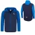 Puma Heren NET Full Zip Colour Block Hoodie Sweatshirt Jas Navy 577173 03