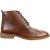 Klassieke Oxford Brogue-enkellaarzen voor heren in bruin leer