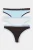 TRENDYOLMİLLA Dames 3-pack Meerkleurig Effen Slips