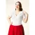 Topvintage exclusive ~ Mila wikkeltop in wit