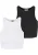 Urban Classics Top  zwart / wit