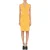 Moschino Teddy Buttons Tweed Dress Yellow