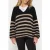 10DAYS Soft Hairy Sweater Stripes Black/light Latte