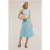 Motivi Polka Dot Pattern Flared Dress Light Blue