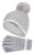 Heat Holders Meisjes Thermische Pom Pom Muts En Handschoenen – Wolkengrijs