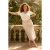 Trendyol Curve Dames Wit Effen Kort Getailleerd Grote maten Blouses