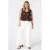 MS Mode gilet met pailletten donkerbruin