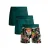 Muchachomalo boxershorts met print – groen/multicolor (set van 3)