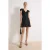 TRENDYOLMİLLA Dames Zwart Stippen Kort / Mini Kort Casual Skater Jurken