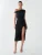 BWLDR Jurk ‘ASH MIDI DRESS’  zwart
