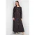 Gevormde Denim Midi-jurk