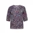 Miss Etam Plus top met print – blauw
