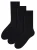 Steven – 3 Paar Heren Alpaca Wol Sokken | Winter Dikke Warm Wandelen Boot Sokken – Zwart