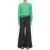 Closed Cropped Mock Neck Knits Green Kick