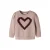 GUPPY MINI sweater met hartjes – lichtroze