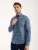 7Camicie Zakelijk overhemd ‘Donatello Poplin Stretch Man Shirt Blue Yellow’  blauw