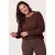 Miss Etam Plus top – donkerbruin