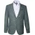 Carter & Davis – Casual colbert – Heren – 56 – Groen – Polyester – 2628-6415