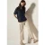 Cecil Dames Blouse met korte mouwen in effen kleur in Blauw