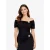 Guess Dames top brigitte off shoulder zwart