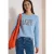 Sweatshirt met opdruk en trekkoord