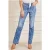GUESS Laser Broken Denim Light Blue Straight Wash