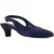 Hush Puppies Nahla Buckle Kitten Heel Leren Dames Navy Ronde Slingback Schoenen