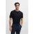 Boss Hbb Thompson T-shirt met ton-sur-ton logo voor heren (Marine)