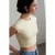 Slim Fit Crop Jersey Blouse