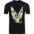 Cavalli Class Large Golden Eagle Logo Black T-Shirt