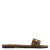 Mango suède slippers met studs – bruin