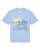 Watapparel Shirt ‘Santorini Sunset Club’  lichtblauw / geel
