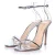 Gianvito Rossi Plexi metallic sandaal in zilver