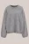 WE Fashion – Dames Premium fijngebreide trui – Regular fit – Grijs –
